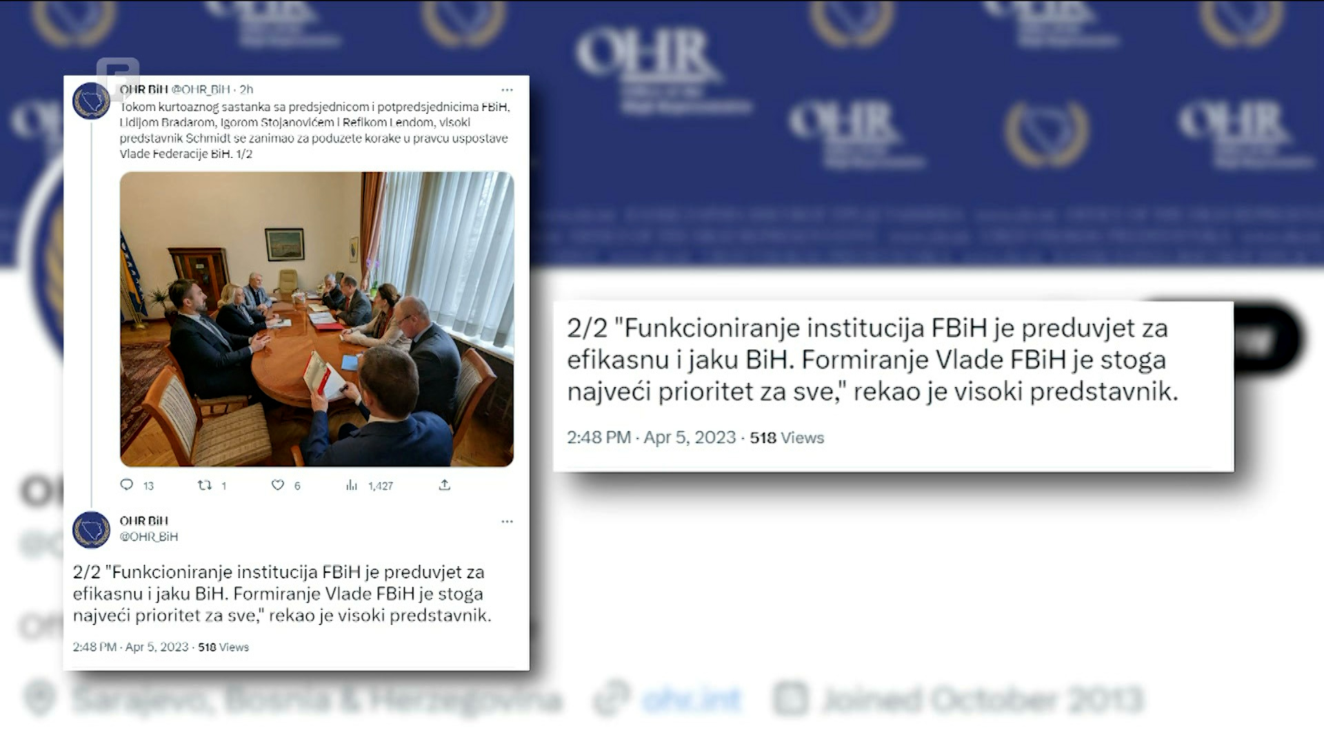 Kako do Vlade FBiH - treći potpis ili nova odluka visokog predstavnika